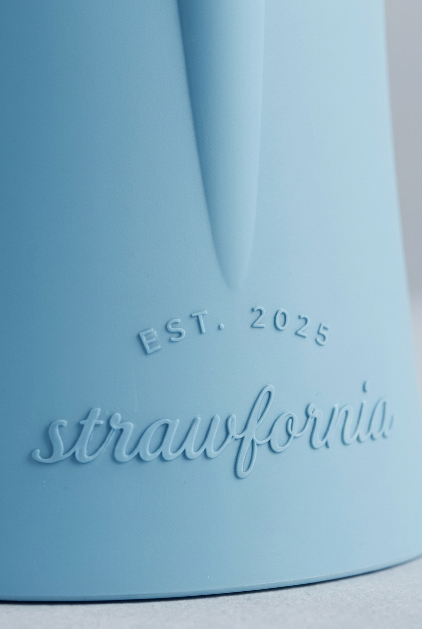 Nachhaltige Perfektion blau schriftzug 2.0